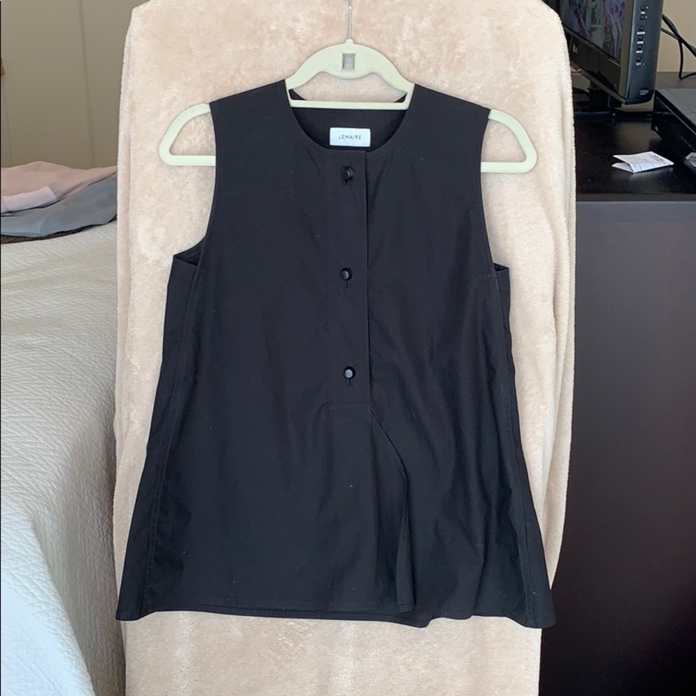 Lemaire black tank blouse